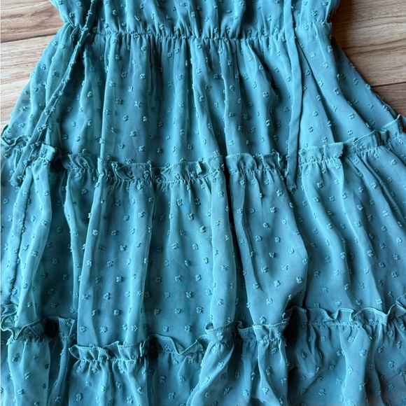 NWT Sky Blue Women’s Short Ruffle Dress Size Small - Picture 2 of 4